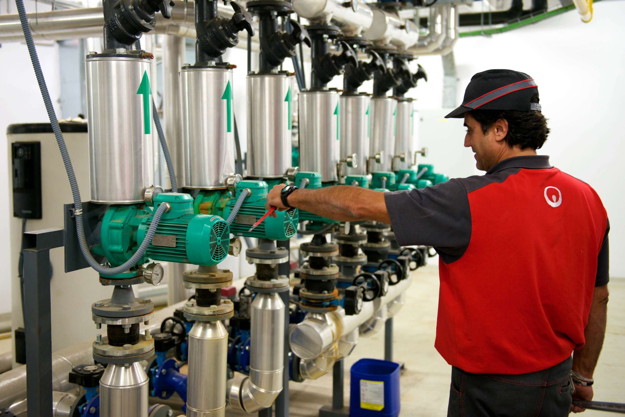 Trabajador de Veolia.