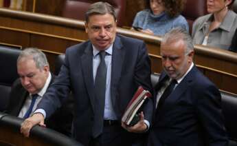 El ministro de Agricultura, Luis Planas, durante el Pleno del Congreso el pasado 13 de noviembre.