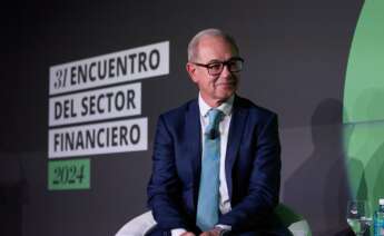 El consejero delegado de Unicaja Banco, Isidro Rubiales, en un acto en Madrid el 13 de noviembre de 2024.