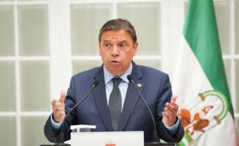 El ministro de Agricultura, Pesca y Alimentación, Luis Planas, durante su intervención a 25 de abril de 2025, en Sevilla.