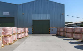 Bobinas de cobre en la fábrica de Cunext Copper en Córdoba