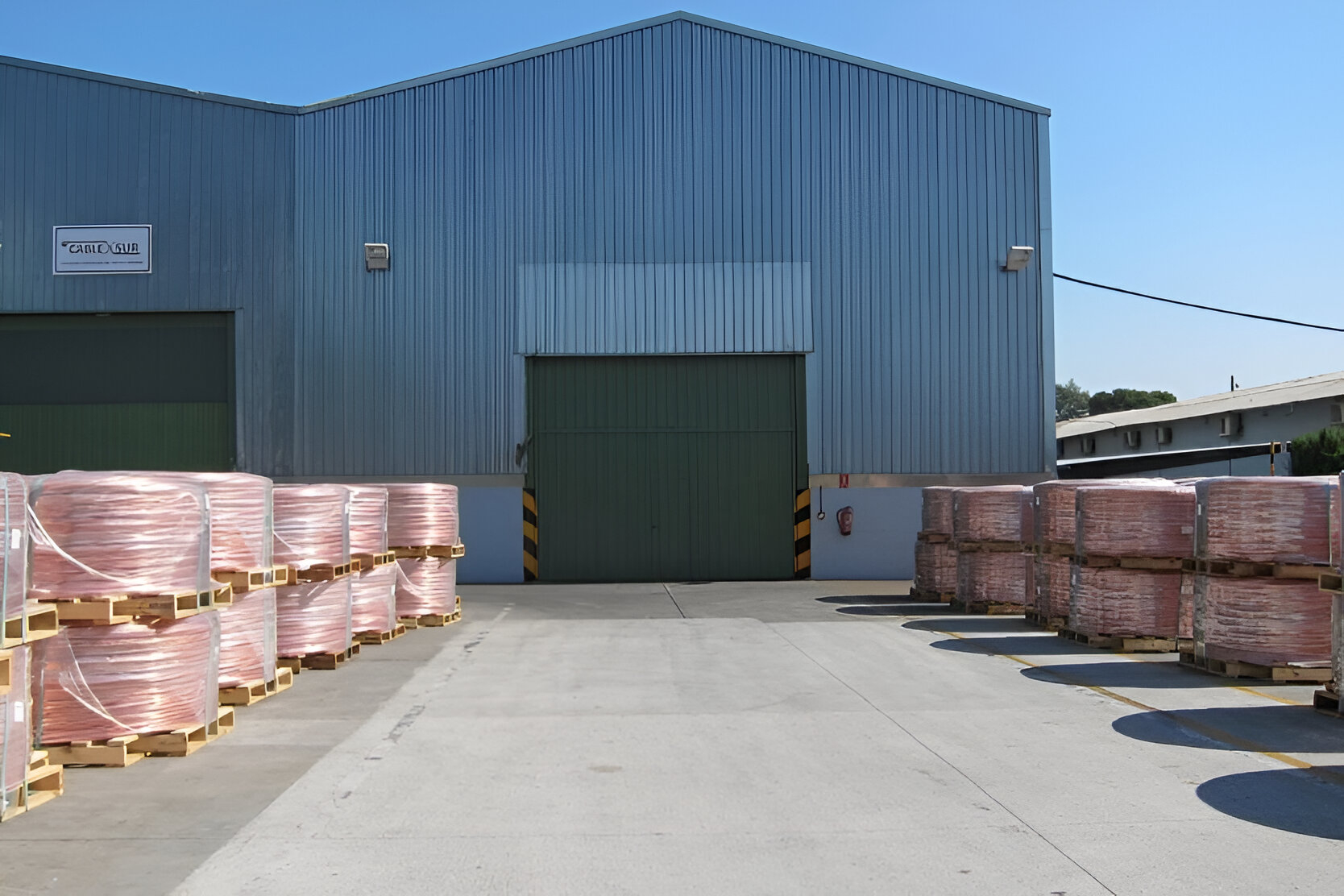 Bobinas de cobre en la fábrica de Cunext Copper en Córdoba