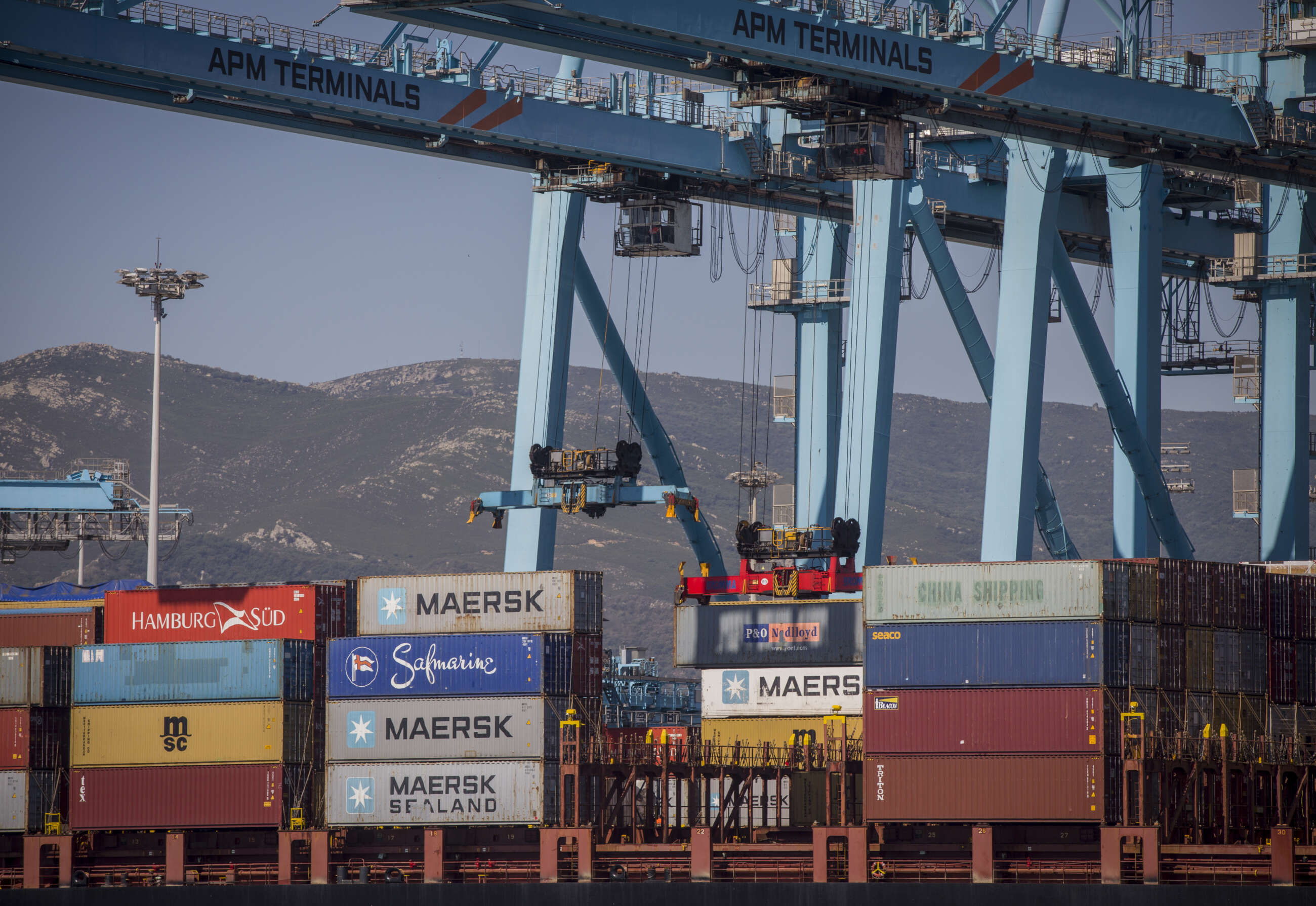Terminal de contenedores del Puerto de Algeciras.