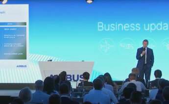 Guillaume Faury, CEO de Airbus, en la presentación de actualización del negocio a 18 de junio de 2025.