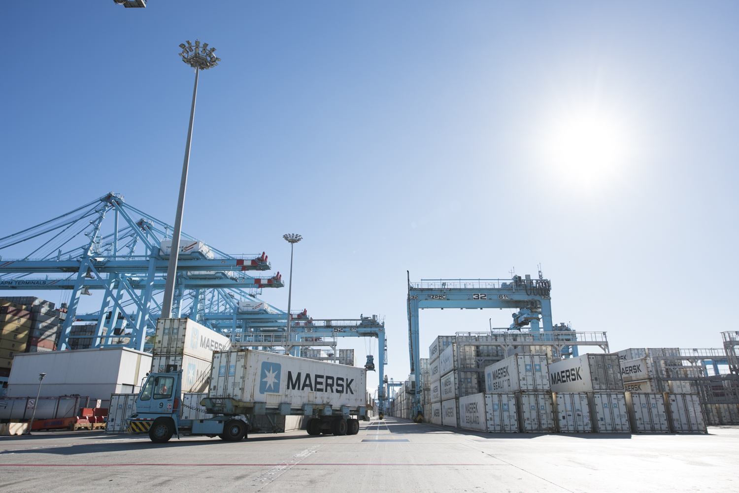 Terminal de Maersk en Algeciras.