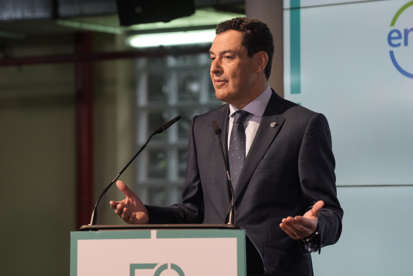 El presidente de la Junta de Andalucía, Juanma Moreno. Foto. Junta de Andalucía.