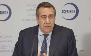 Bernardo Velázquez, CEO de Acerinox, durante la presentación de los resultados del tercer trimestre de 2025.