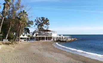 El balneario y restaurante de los Baños del Carmen, en Málaga.