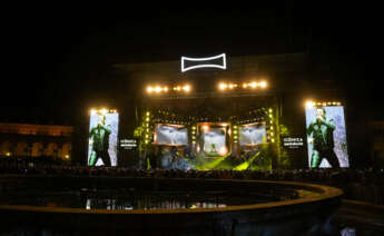 El artista Chayanne durante su concierto en el Icónica Santalucía Fest.