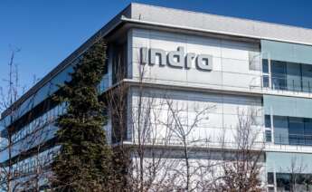 Fachada de la sede de Indra