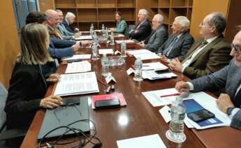 Pleno del Consejo Andaluz de Cámaras celebrado este martes, en el que se ha advertido la saturación de la red eléctrica.