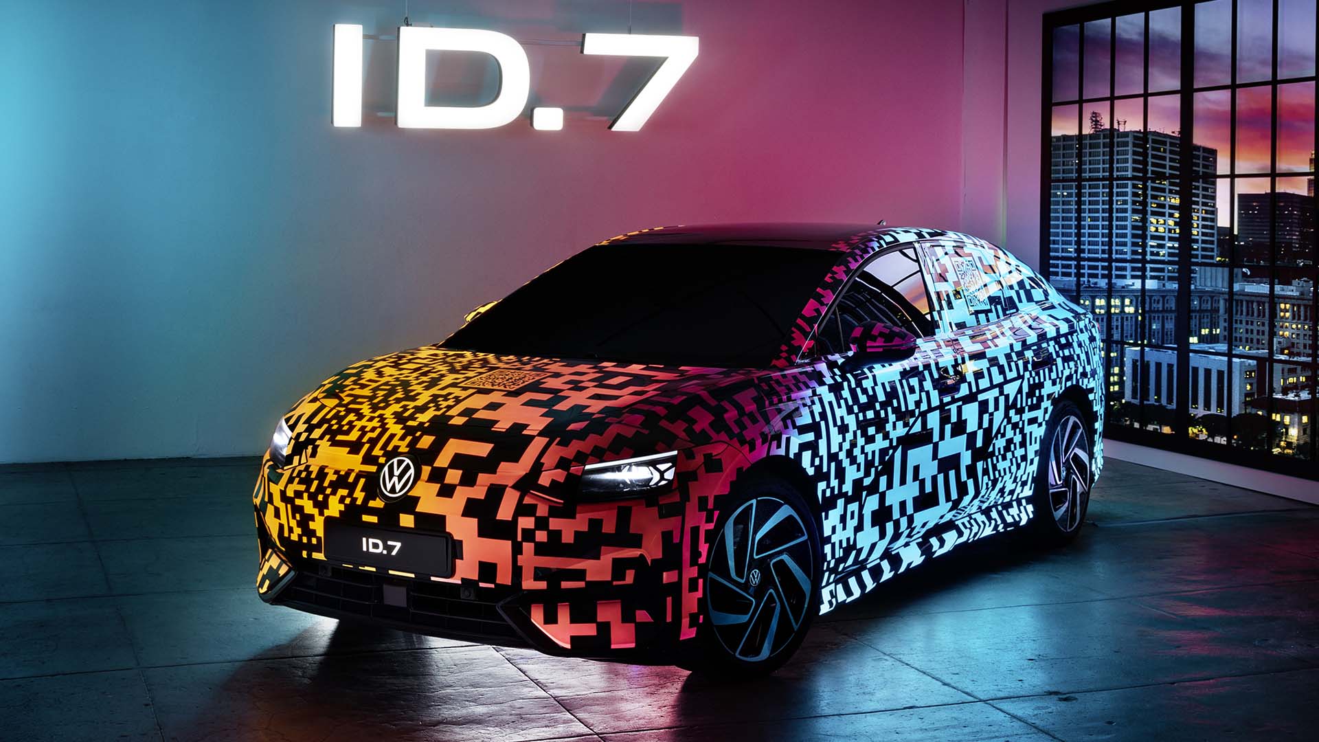 Volkswagen ID.7, presentado en el CES de Las Vegas.