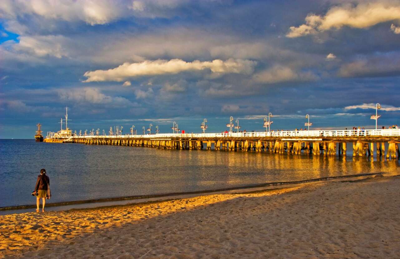 El muelle de Sopot, el punto más emblemático de la ciudad. Foto Oficina de Turismo de Polonia