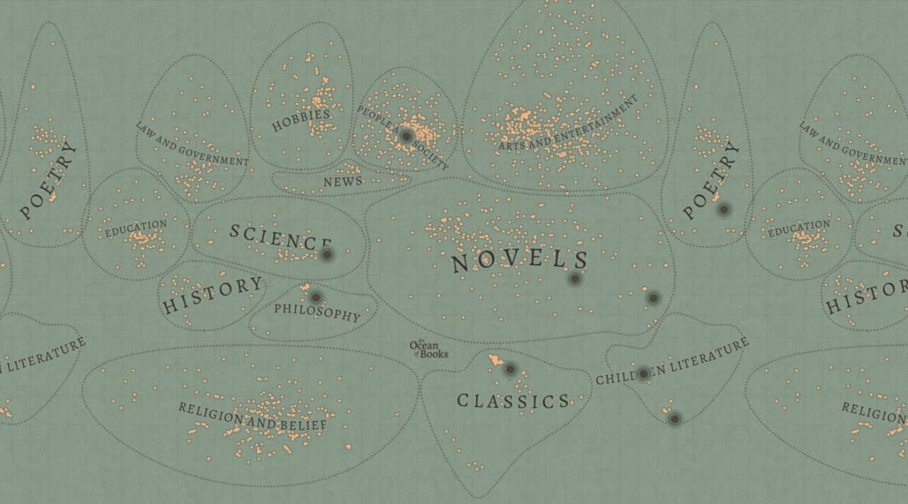 An ocean of books. Imagen Google Arts Culture.