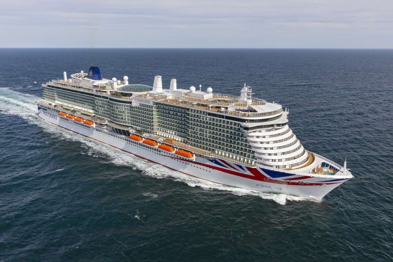 Iona ya está listo para zarpar. Foto: P&O Cruises.