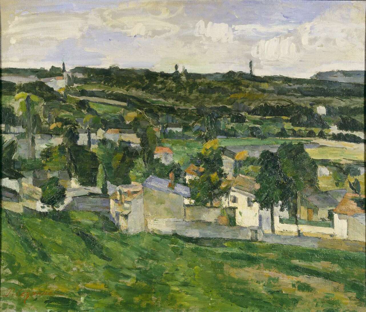 Vista de Auvers-sur-Oise, de Paul Cézanne