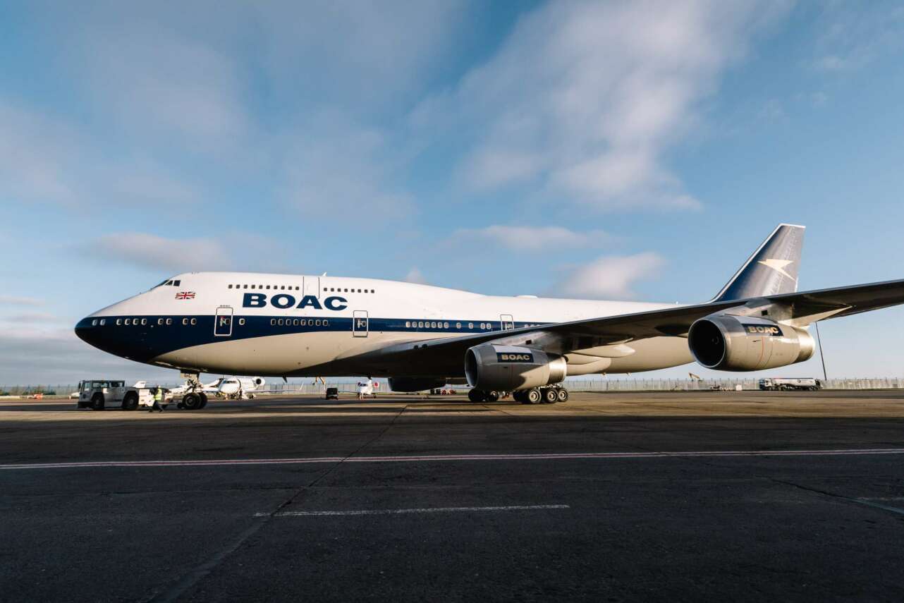 El Jumbo con la librea BOAC. Foto British Airways