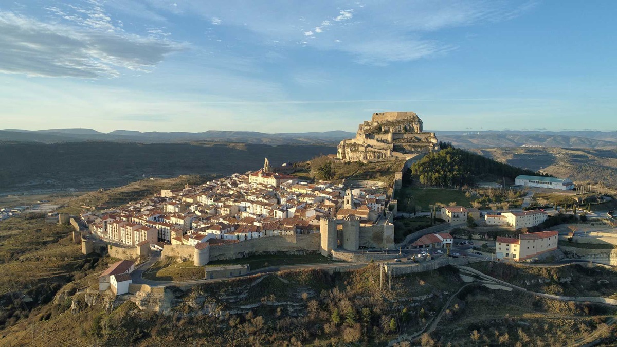 El pueblo de Morella en la provincia de Castellón