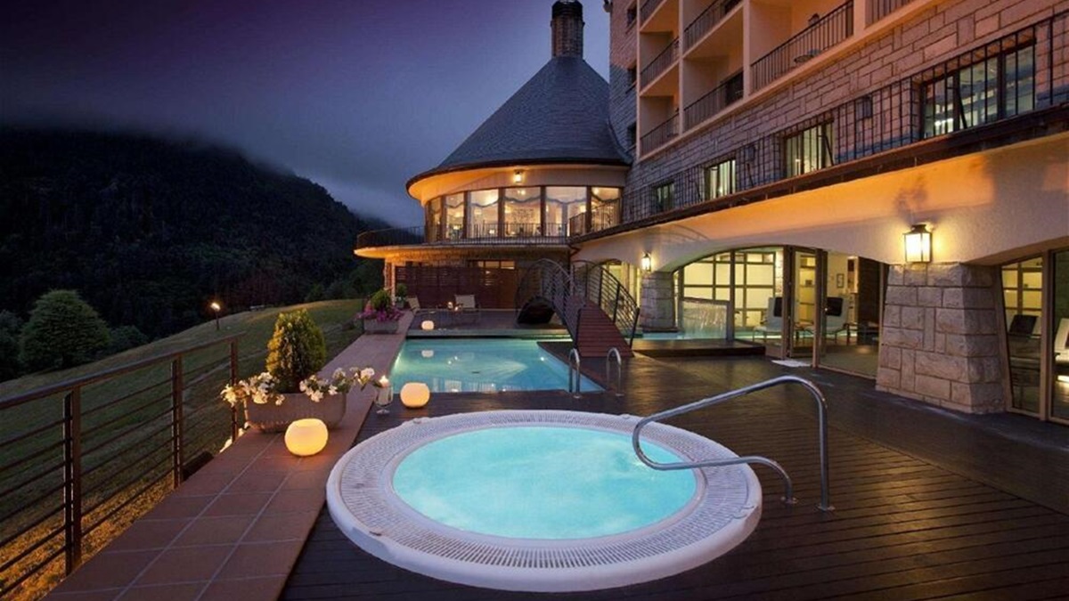 El jacuzzi del Parador de Vielha