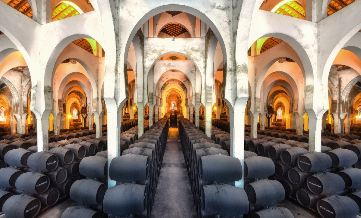 Las bodegas de Fundador y sus soleras, las más antiguas de España, en donde envejece el Fundador Sherry Cask Solera Foto: Fundador