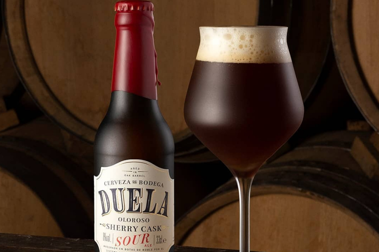 Una cerveza que se elabora, en bodega y con madera de roble previamente envinada en oloroso y como si fuera un vino de crianza Foto: Sherry Beer