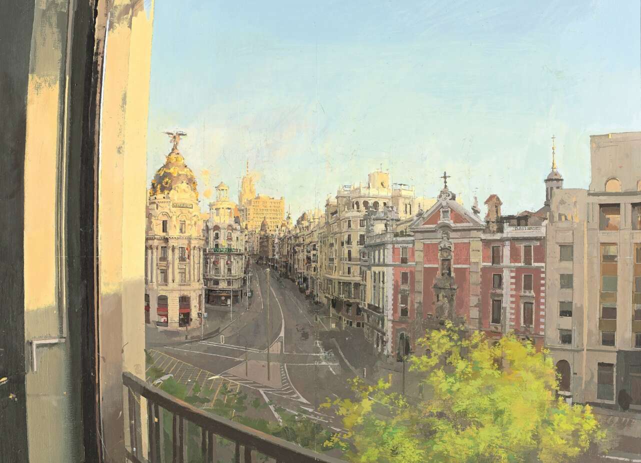 Gran Vía, 2009-2015.Colección Pérez Simón, México © Antonio López VEGAP, Barcelona, 2023