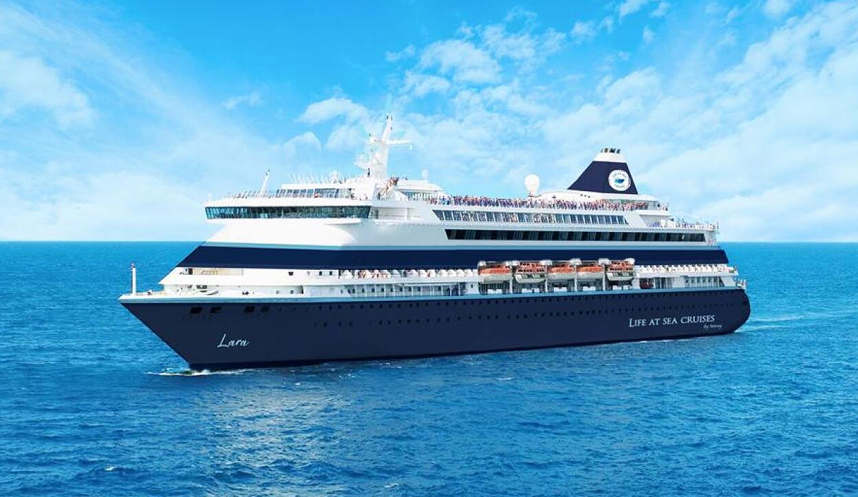 MV Lara es el crucero que navegara durante 3 años.