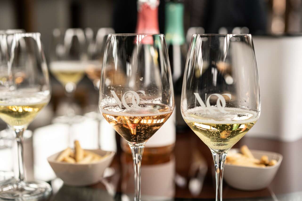 Copas de vinos espumosos de Bodegas NOC